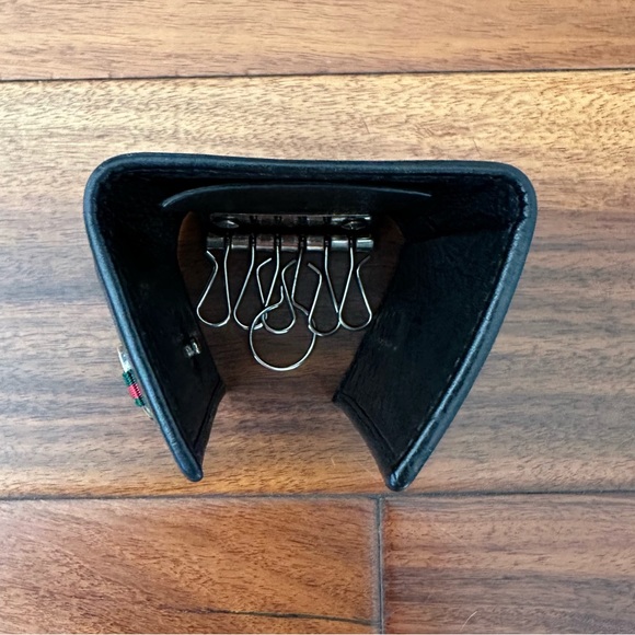 Authentic Vintage Gucci Black Leather Key Case & Card Holder - Picture 11 of 13